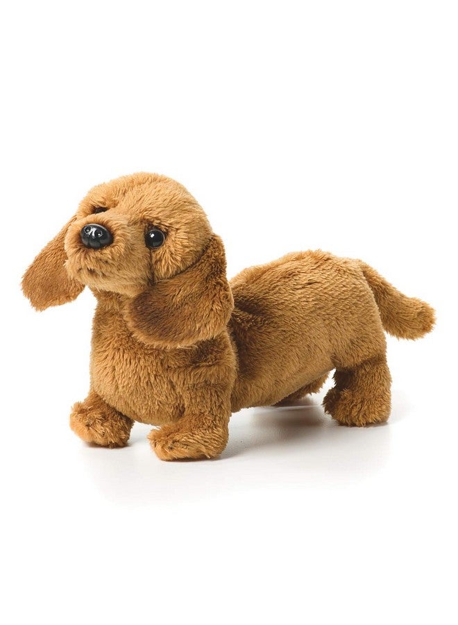 DEMDACO Light Brown Dachshund Children's Plush Beanbag Stuffed Animal Toy - Image 1