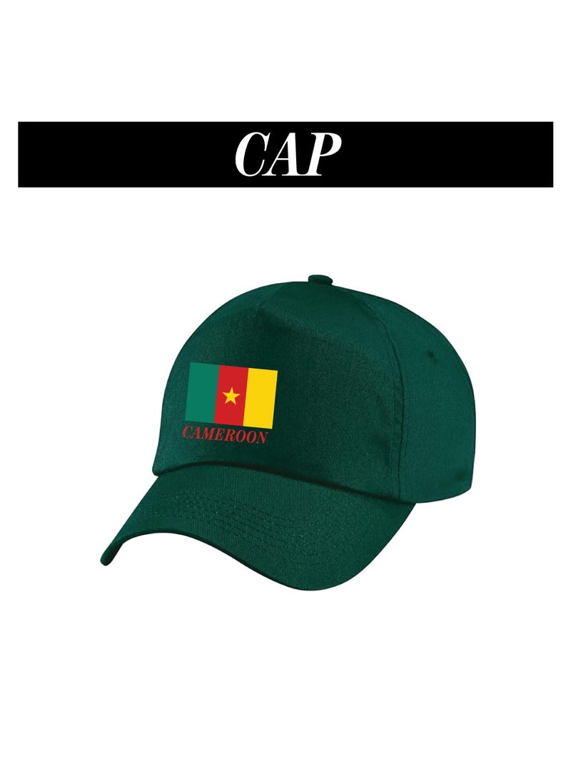 Cameroon Sports Combo Pack - Gifts for Sports Fan - Cap - Scarf - Flag - Flag Pin - Drawstring Bag - Image 3