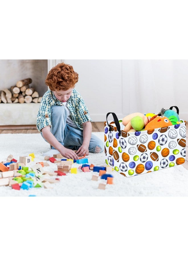 ACMUUNI Rectangular Storage Box - Laundry Hamper with Handles, Kids Toy Storage Bins, Gift Basket - Image 5