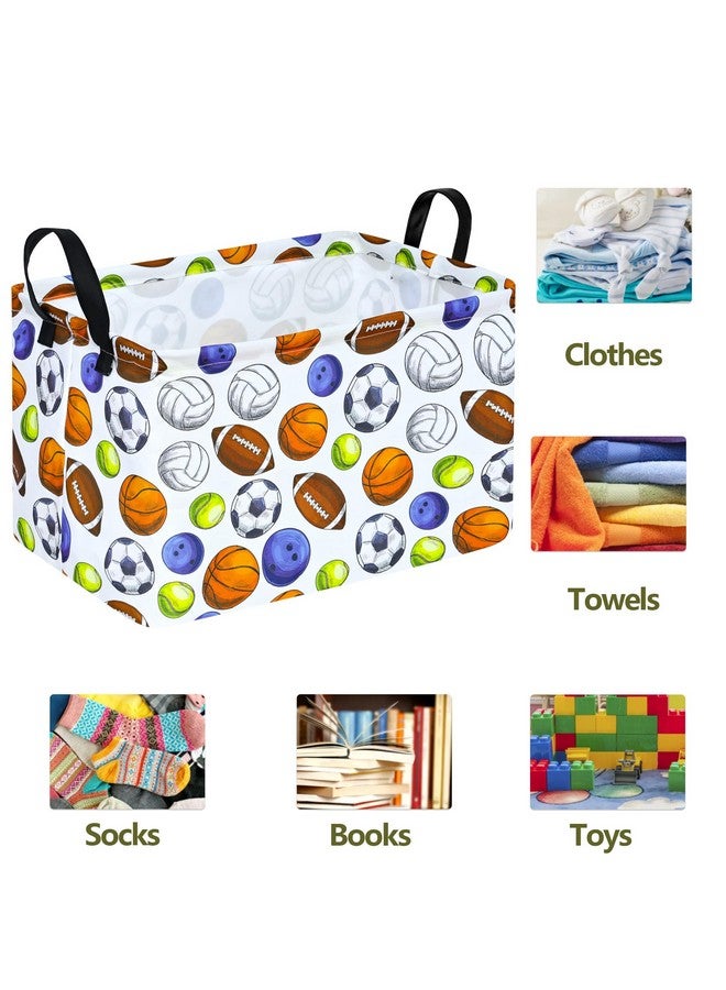 ACMUUNI Rectangular Storage Box - Laundry Hamper with Handles, Kids Toy Storage Bins, Gift Basket - Image 3