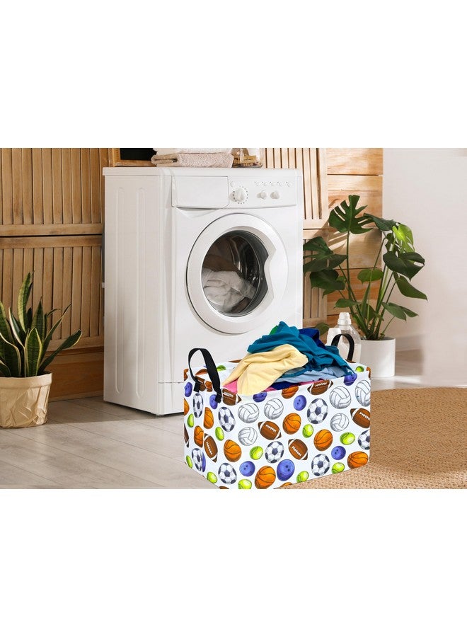 ACMUUNI Rectangular Storage Box - Laundry Hamper with Handles, Kids Toy Storage Bins, Gift Basket - Image 4