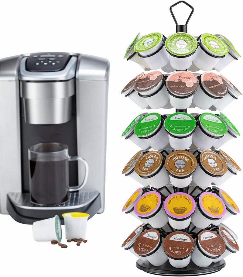 Rice rat K-Cup Storage Coffee Capsules Pod Holder Carousel Capsule Display Storage for k-cup（54 pods-6 tiers） - Image 1