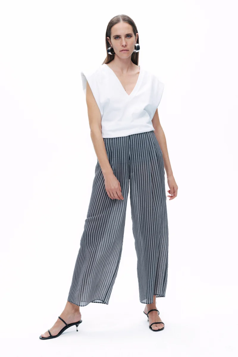 نوكتورن Striped Transparent Trousers