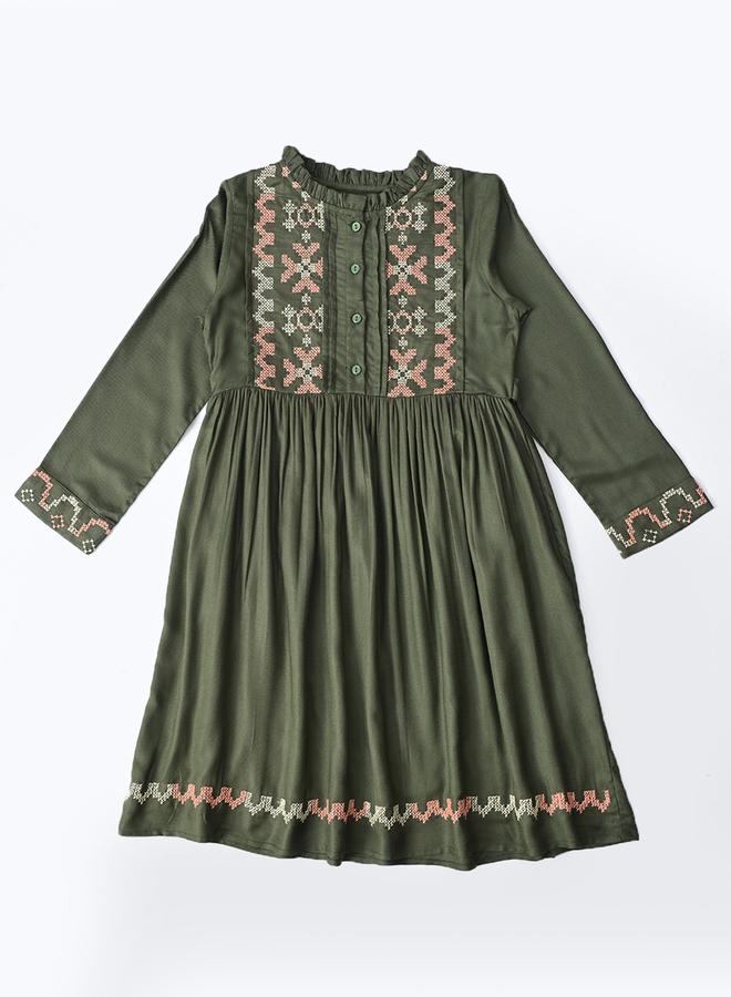 بيلا مودا فستان بتفاصيل مطرزة - Image 2