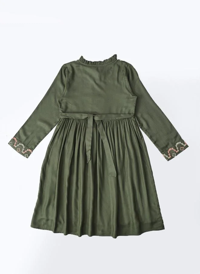 BELLA MODA Embroidered Detail Dress