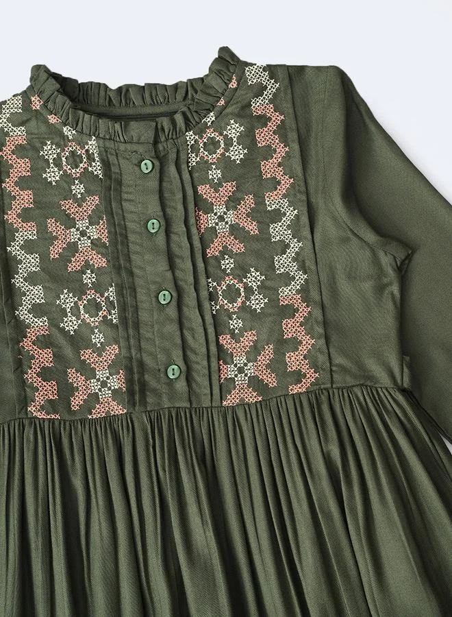 BELLA MODA Embroidered Detail Dress