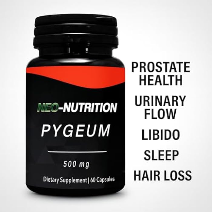 PYGEUM 500mg Herbal Supplement, Men's Health Supplement,AFRICANUM BARK Prostate Health Urinary Flow Drive Sleep Hair Loss - Image 2
