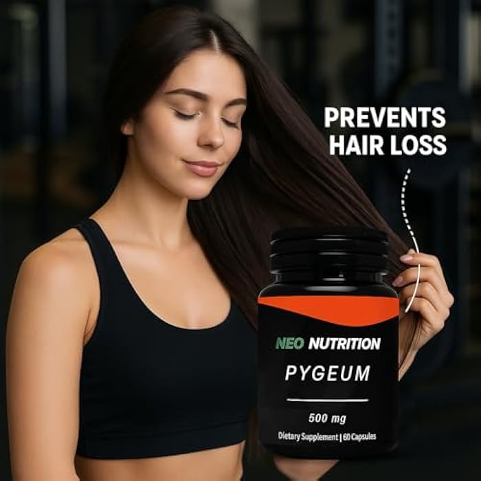 PYGEUM 500mg Herbal Supplement, Men's Health Supplement,AFRICANUM BARK Prostate Health Urinary Flow Drive Sleep Hair Loss - Image 4