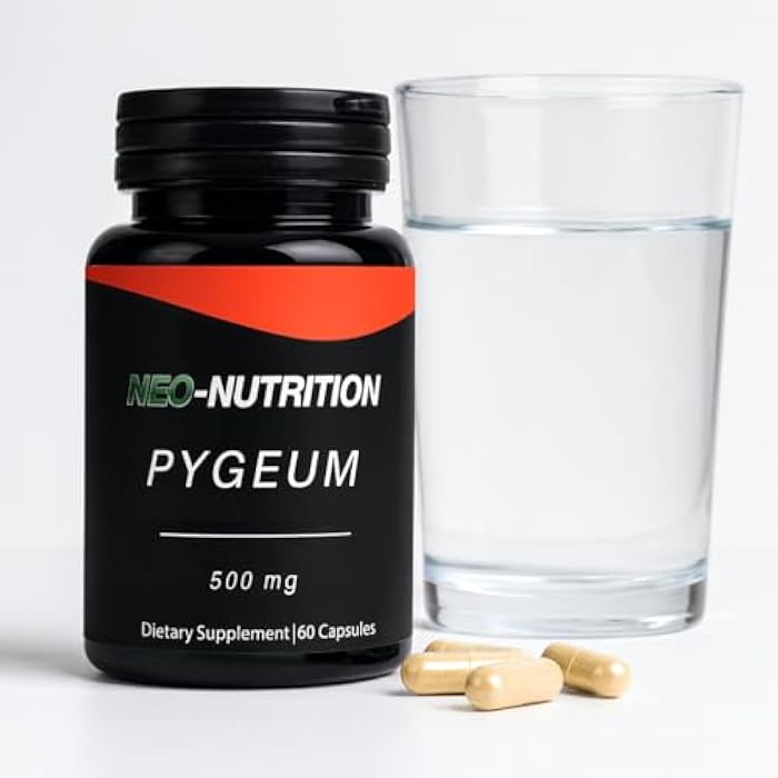 PYGEUM 500mg Herbal Supplement, Men's Health Supplement,AFRICANUM BARK Prostate Health Urinary Flow Drive Sleep Hair Loss - Image 1