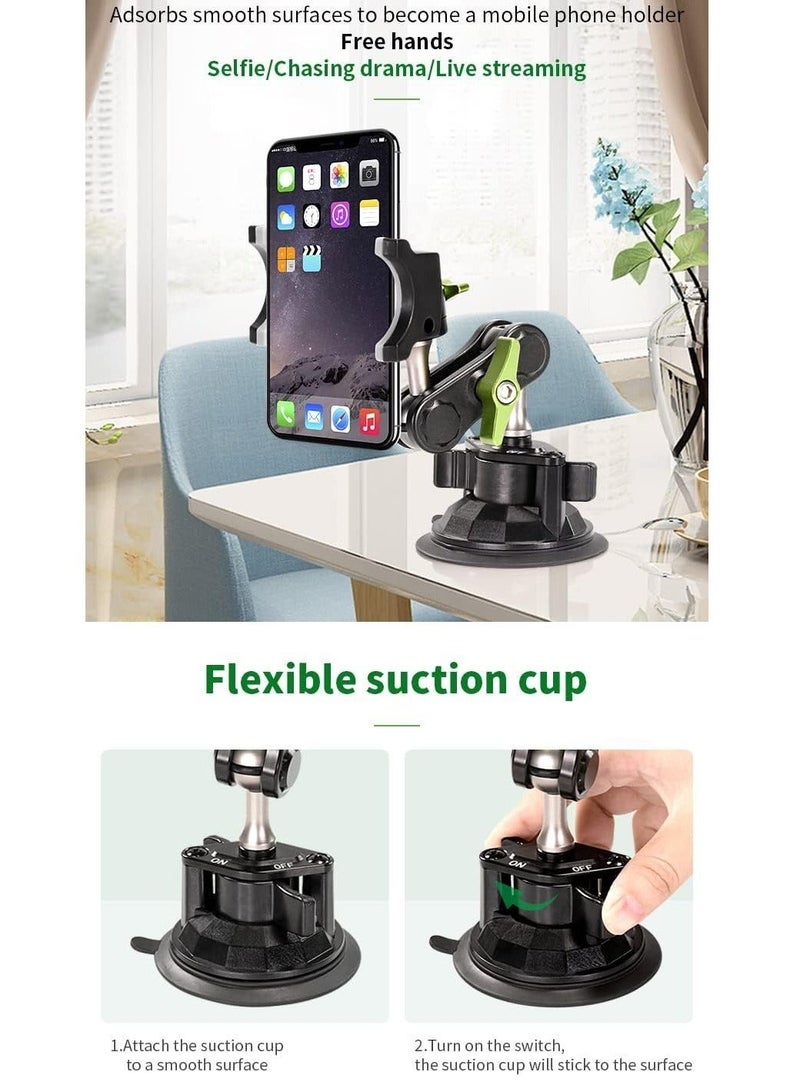 ذراع كروي عالمي للهاتف، حامل هاتف للسيارة يدور 360 درجة - Image 3
