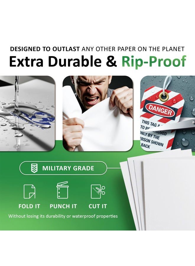 TerraSlate Paper 10 MIL 8.5" x 11" Waterproof Laser Printer/Copy Paper 250 Sheets - Image 3