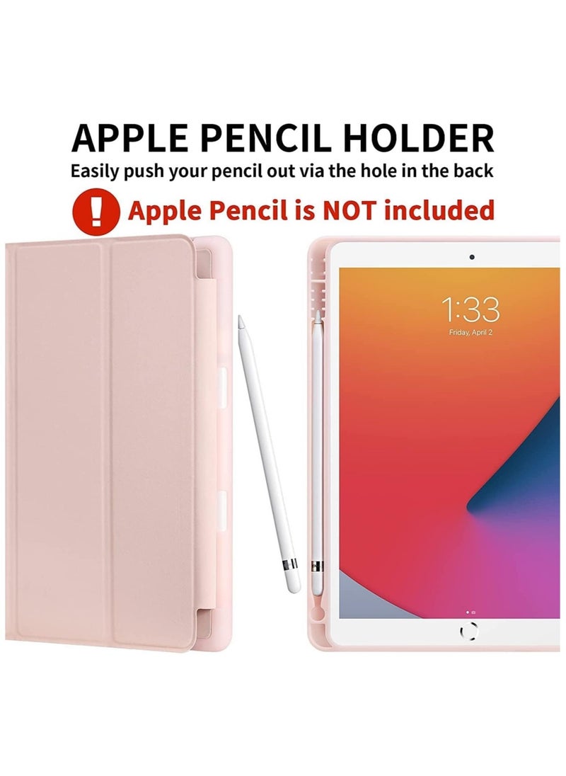 ELTRAZONE - iPad 9th/8th/7th Generation case (2021/2020/2019) iPad 10.2-Inch Case with Pencil Holder [Sleep/Wake] Slim Soft TPU Back Smart Magnetic Stand Protective Cover Cases - Image 1