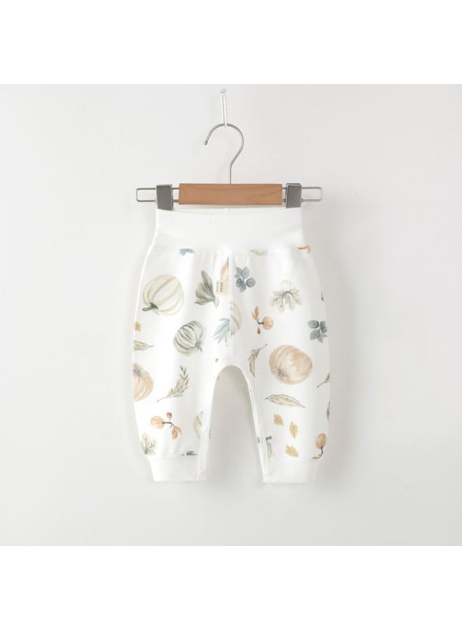 Baby Pp Pants Cotton Boneless High Waist Belly Protecting Spring And Autumn Bottoming Baby Autumn Pants Men's And Women's Open Crotch Pants Big Pants