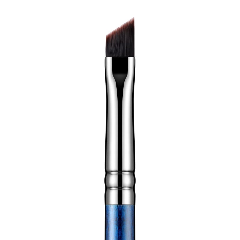EIGSHOW Eyeliner Brush Fine Angled - PRO Precision Gel Eye Liner Makeup Brush -Ultra Thin Slanted Flat Angle - Premium Cruelty Free Synthetic Bristles (E835 Blue) - Image 1