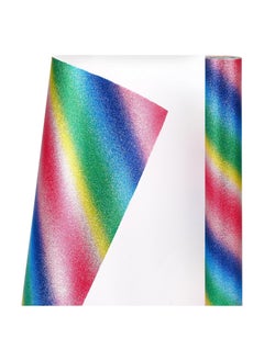 Royal Polar Rainbow Glitter Wrapping Paper Roll 17 Inch X 16 Feet  Gift Wrapping Paper Mini Roll Perfect for Wedding Kids Birthday Baby Shower  - Image 4