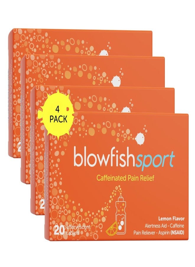 Blowfish Sport | 4 Pack | Pain Relief for Athletes | Eases Sore Muscles | Boosts Energy | Effervescent Formula Works Fast | Perfect for Morning Workouts - Image 1