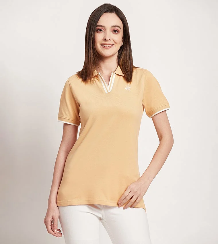 BEVERLY HILLS POLO CLUB Logo Detail Short Sleeves Polo T-Shirt