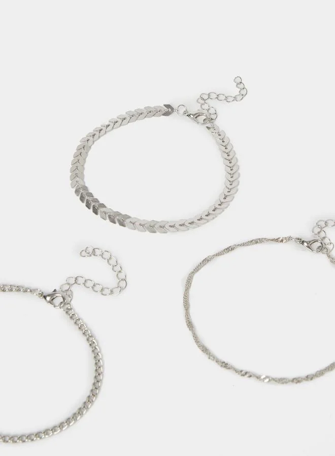 Styli Styli Set of 4 - Embellished Drop Anklet