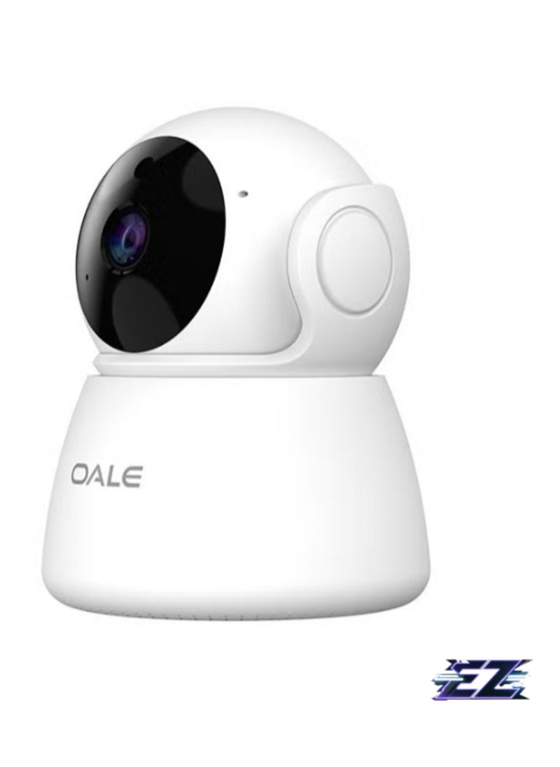 ELTRAZONE Home 01 Smart Home Security Camera – 360° Full View, Dual-Track Audio, Night Vision, Motion Detection, Real-Time Voice Calling (White)  - Image 2