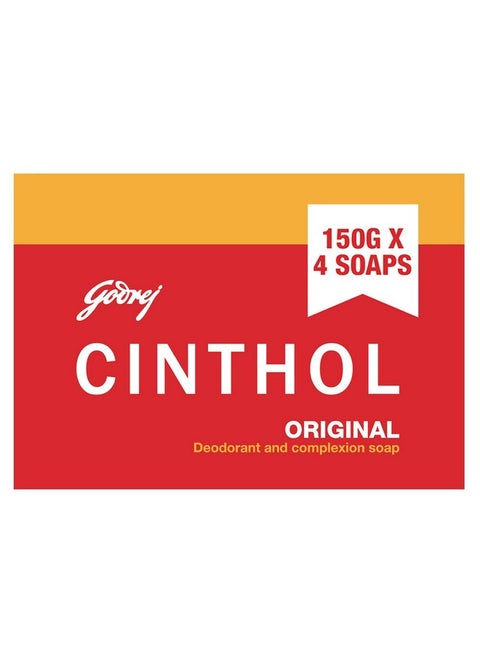 Original Soap, 150G (Pack Of 4) | Germ Protection | Soaps For Bath | Grade 1 Soap | For All Skin Types