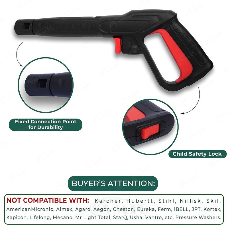 VMTC ملحق مسدس الزناد المتوافق مع غسالة السيارات عالية الضغط من بوش Aquatak/AQT - Image 3