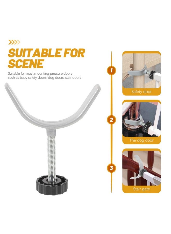 هيلفتي قضبان مغزل على شكل حرف Y قطعتان من قضبان سياج البوابة الملولبة، قضيب مغزل ملولب على شكل حرف Y، واقي درابزين سرير الأطفال، مسامير غير مثقبة، باب خلفي من مادة البولي فينيل كلوريد للأطفال، أعمدة درابزين الدرج - Image 4