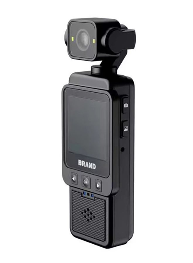 كاميرا فيديو يدوية بدقة 1080 بكسل، كاميرا جيب مع عدسة دوارة 360 درجة، شاشة LCD ملونة، مع مشبك، كاميرا فيديو قابلة للارتداء مزودة بخاصية كشف الحركة للسفر والمشي لمسافات طويلة، تتضمن بطاقة 128 جيجابايت - Image 3