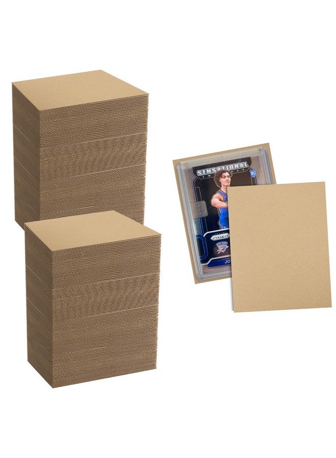 MBC MAT BOARD CENTER Mat Board Center, 200 Pack 3.5X4.5 Inch Corrugated Cardboard Sheets, Trading Card Shipping Protectors, Cardboard Dividers, Small Cardboard Sheets For Packaging Mailing, Diy Crafts - Image 1