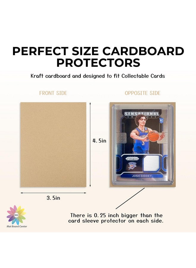 MBC MAT BOARD CENTER Mat Board Center, 200 Pack 3.5X4.5 Inch Corrugated Cardboard Sheets, Trading Card Shipping Protectors, Cardboard Dividers, Small Cardboard Sheets For Packaging Mailing, Diy Crafts - Image 2