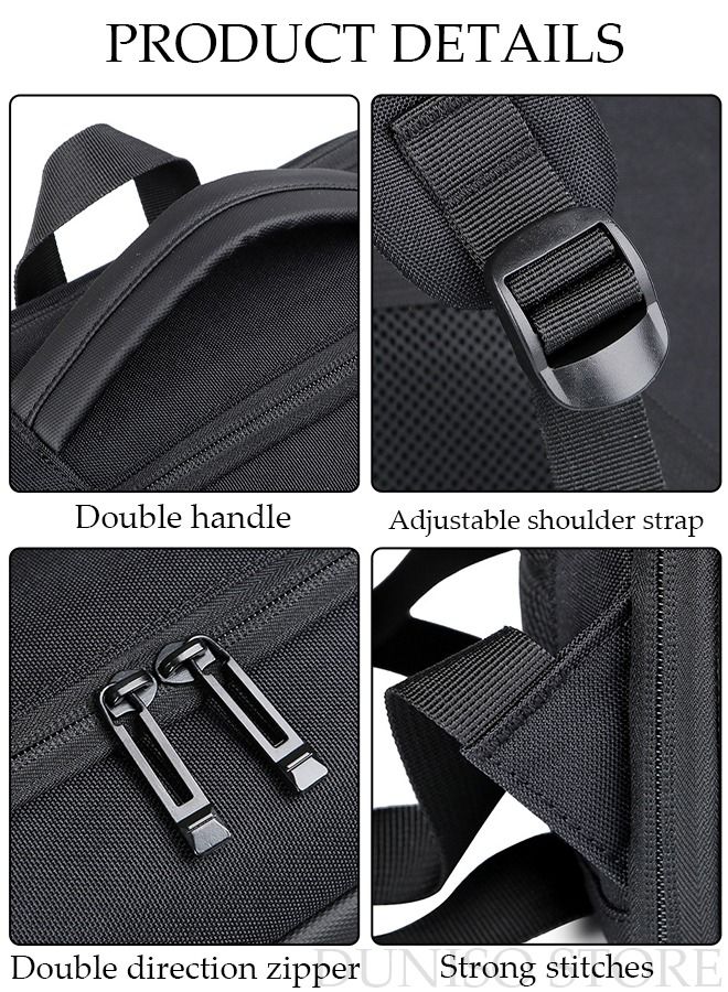 DUNISO Business Travel Laptop Backpack Anti-Theft Durable Computer Backpack with USB Charging Port and Reflective Strip Large Capacity College School Backpack for Men & Women Fits 15.6 Inch Notebook - Image 5