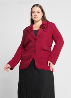 Tailored Blazer With Crosage Applique