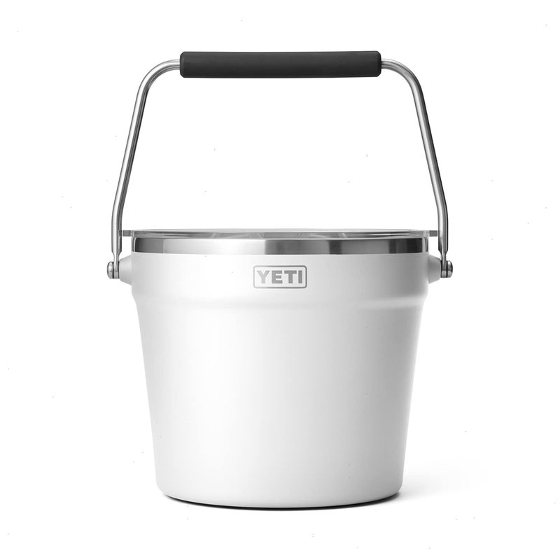 YETI Rambler Beverage Bucket, Double-Wall Vacuum Insulated Ice Bucket with Lid, White - Image 1
