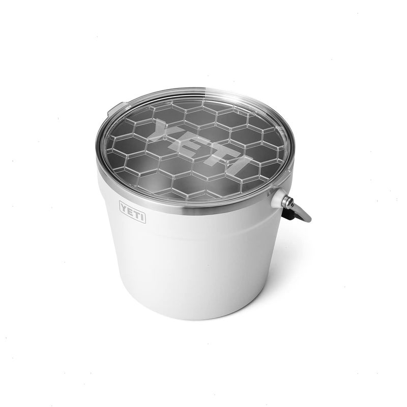 YETI Rambler Beverage Bucket, Double-Wall Vacuum Insulated Ice Bucket with Lid, White - Image 3