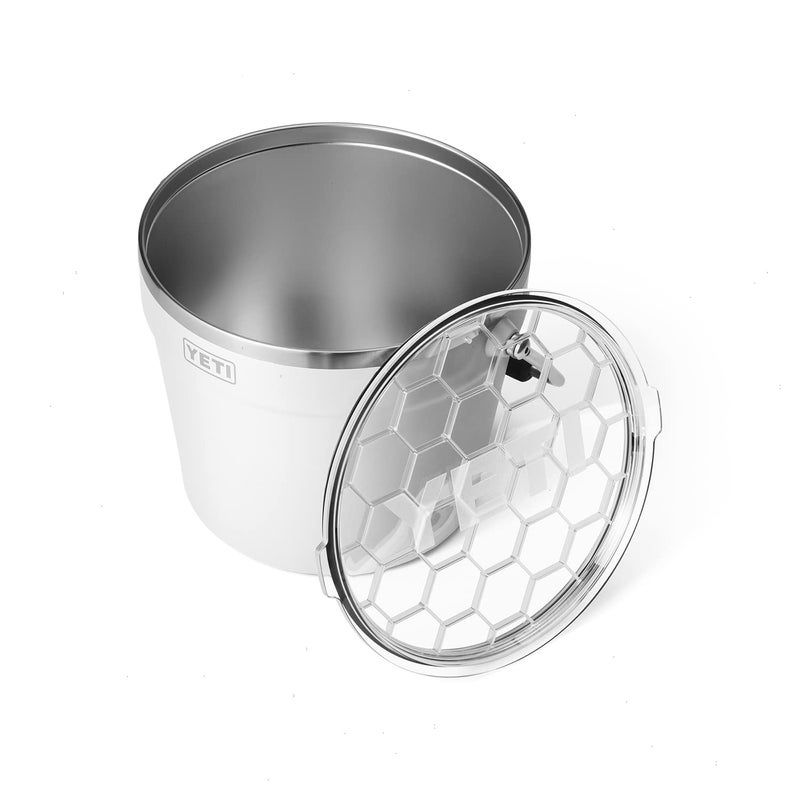 YETI Rambler Beverage Bucket, Double-Wall Vacuum Insulated Ice Bucket with Lid, White - Image 5