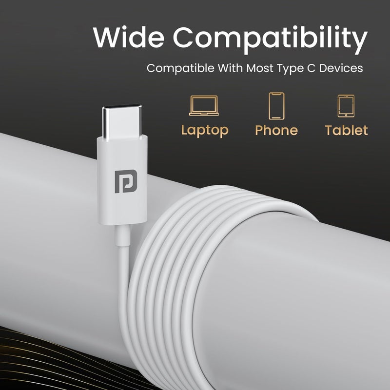 Portronics Conch Theta C in Ear Type C Wired Earphones with in Line HD Mic, Powerful Audio, 14.2mm Driver, Unique Earbuds Design, TPE Anti Tangle Wire, in line Controls, Wide Compatibility(White) - Image 5