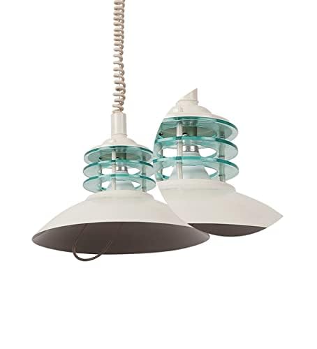 kinis Decorative Hanging Lamp/Pendant Lamp/Ceiling Light to Décor Home/Living Room/Bedroom/Cafe/Restaurants, B22 Holder, for Dinning Table, White (Pack of 1, with Bulb) - Image 3
