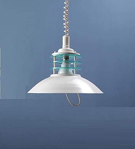 kinis Decorative Hanging Lamp/Pendant Lamp/Ceiling Light to Décor Home/Living Room/Bedroom/Cafe/Restaurants, B22 Holder, for Dinning Table, White (Pack of 1, with Bulb) - Image 2