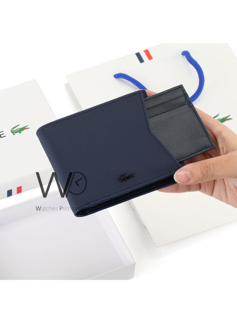 Lacoste Navy Blue Men's Wallet with Card Holder - Image 2