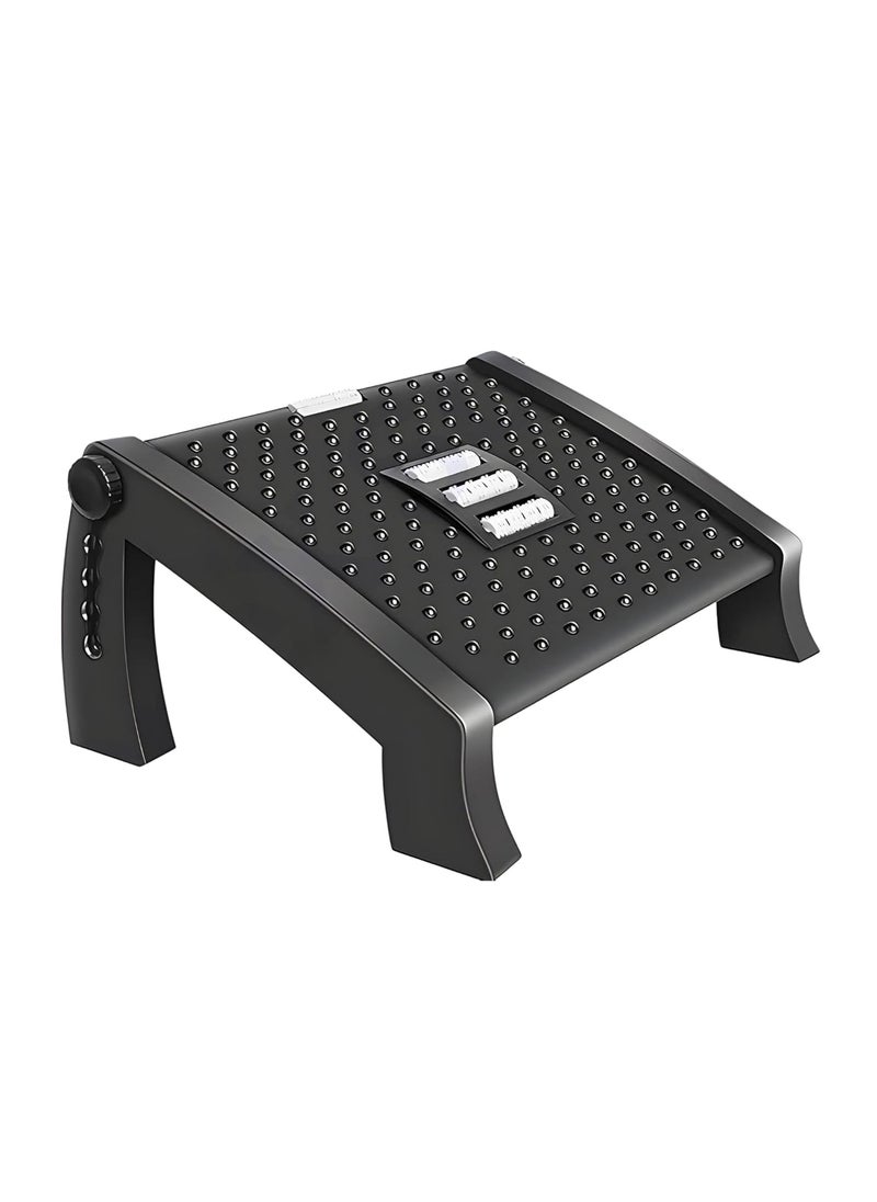 Arona ARONA Adjustable Foot Rest for Office Chair with Massage Texture and Roller Ergonomic Footrest Under Desk with 6 Heights Leg Resting Stool for Home Office Table and Sofa  - Image 1