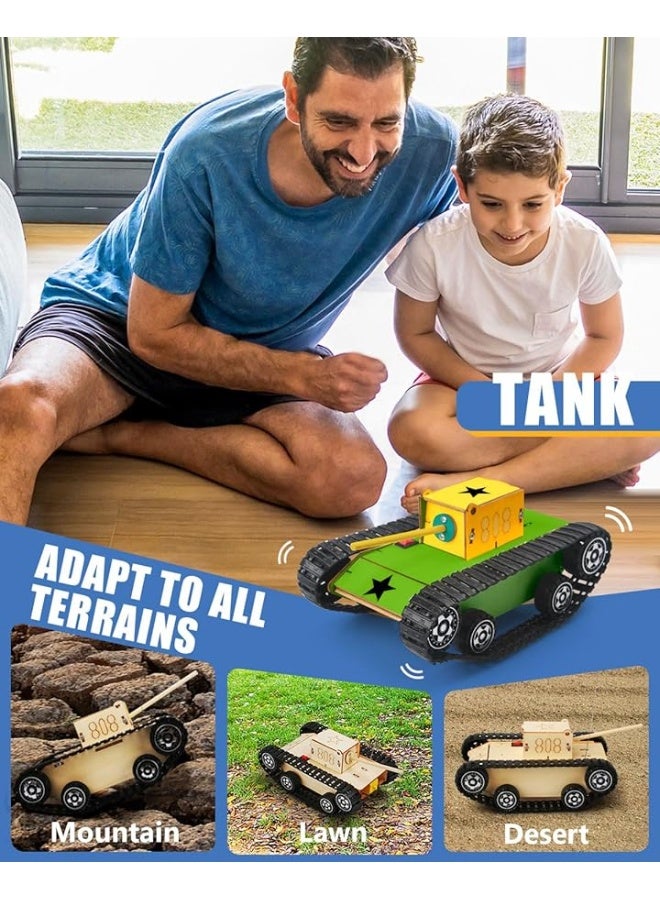 Poraxy مجموعة بوراكس STEM للأطفال من عمر 8-10-12، 6 مجموعات من نماذج السيارات، ألغاز خشبية ثلاثية الأبعاد، مشاريع تجريبية علمية تعليمية، ألعاب بناء، هدايا للأولاد والبنات من عمر 8 9 10 11 12 13 سنة - Image 1