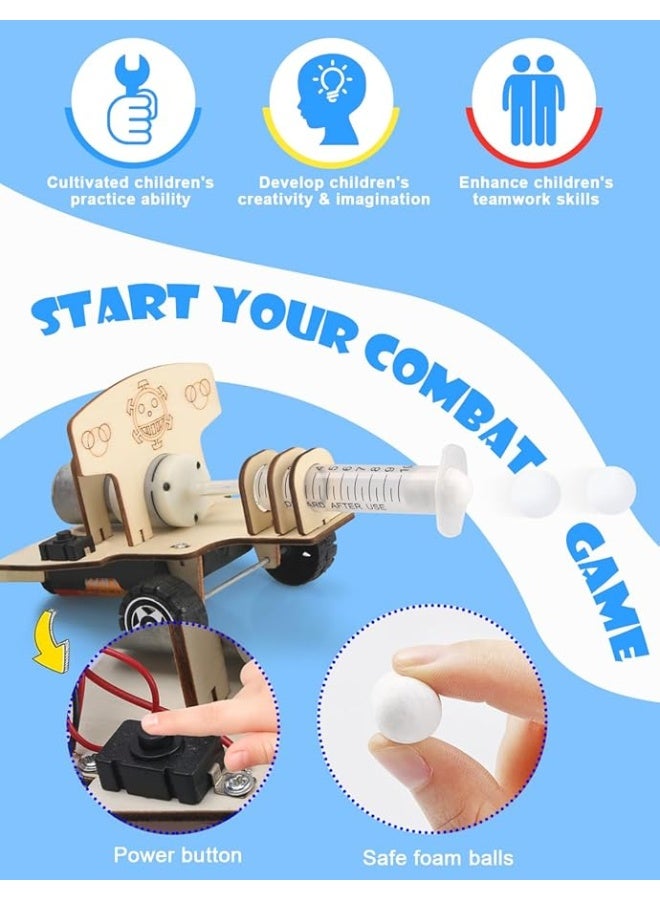 Poraxy مجموعة بوراكس STEM للأطفال من عمر 8-10-12، 6 مجموعات من نماذج السيارات، ألغاز خشبية ثلاثية الأبعاد، مشاريع تجريبية علمية تعليمية، ألعاب بناء، هدايا للأولاد والبنات من عمر 8 9 10 11 12 13 سنة - Image 5