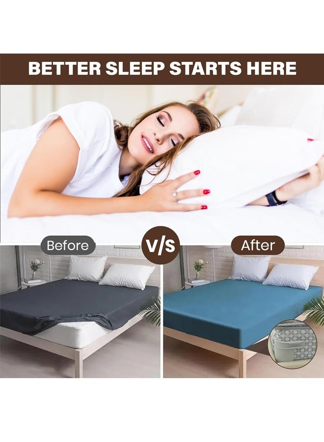 Fanski 4 Pack Lock Sheet Holders, Bed Sheet Holder, Fitted Sheet Straps Keep Sheets Firm & Tight, Bed Sheet Holders for Corners, Universal fit King, Queen, Twin Sized beds - Image 5