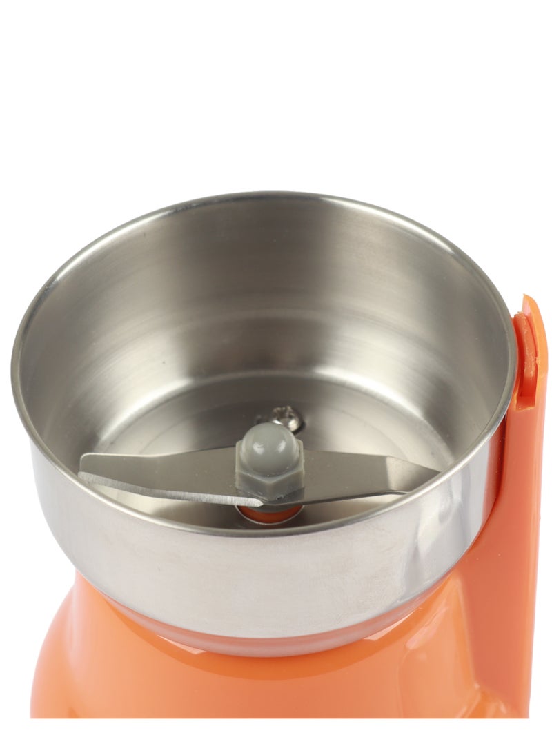 KROOS Coffee Grinder with Stainless Steel Bowl and Blades - 50g Capacity for Coffee Beans, Spices, Nuts, Cardamom - Easy to Use and Energy Saving 200W - Image 4