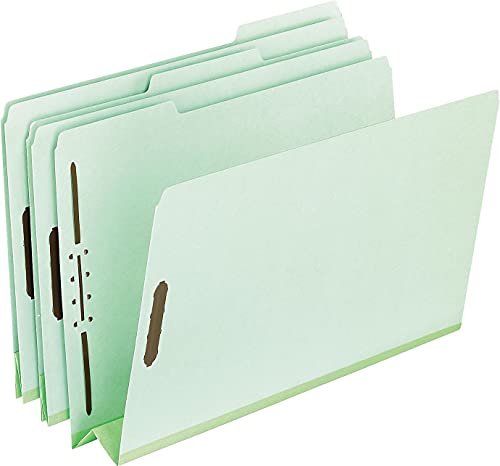 Pendaflex 17182 Pressboard Folders 2 Fasteners 3 Expansion 13 Tab Letter Green Box of 25 - Image 3