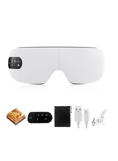 Capatay AI Smart Eye Massager, 8 Modes Combination 16D Airbag 360 Degree Rotation Vibration Heating Massager for Relieving Eye Strain, Dark Circles, Dry Eye Bags