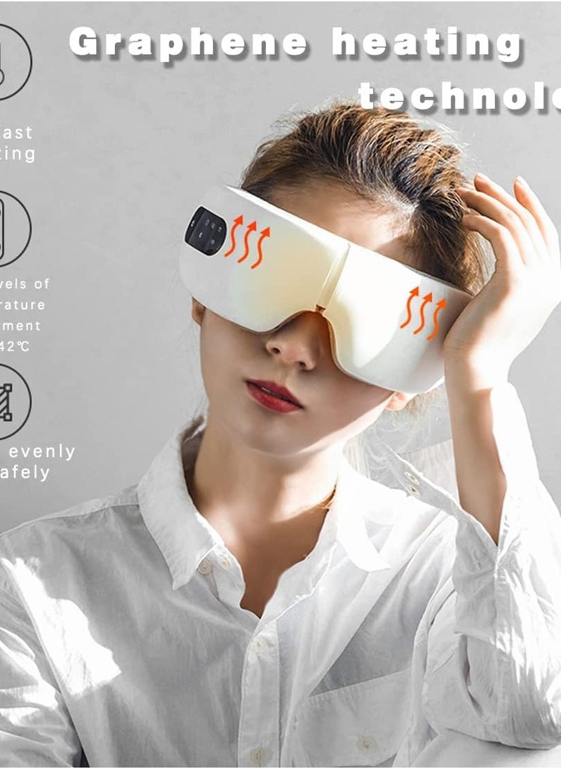 Generic - Capatay AI Smart Eye Massager, 8 Modes Combination 16D Airbag 360 Degree Rotation Vibration Heating Massager for Relieving Eye Strain, Dark Circles, Dry Eye Bags - Image 1