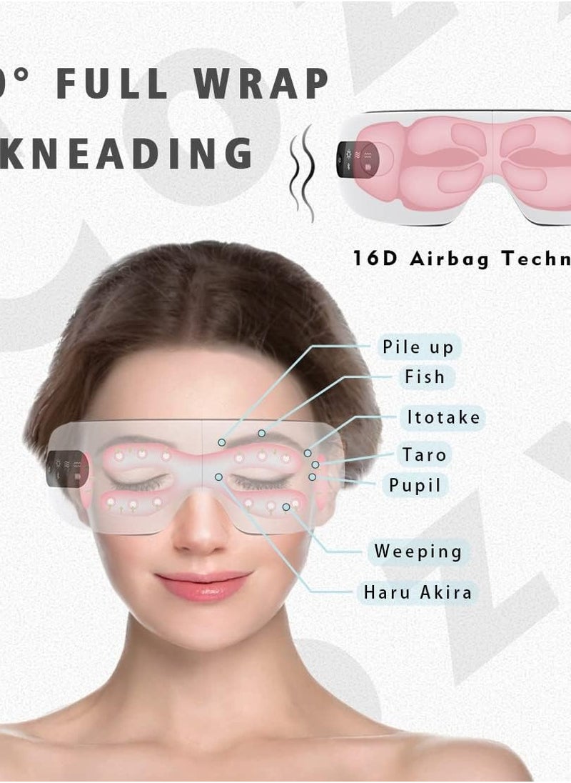 Generic - Capatay AI Smart Eye Massager, 8 Modes Combination 16D Airbag 360 Degree Rotation Vibration Heating Massager for Relieving Eye Strain, Dark Circles, Dry Eye Bags - Image 1