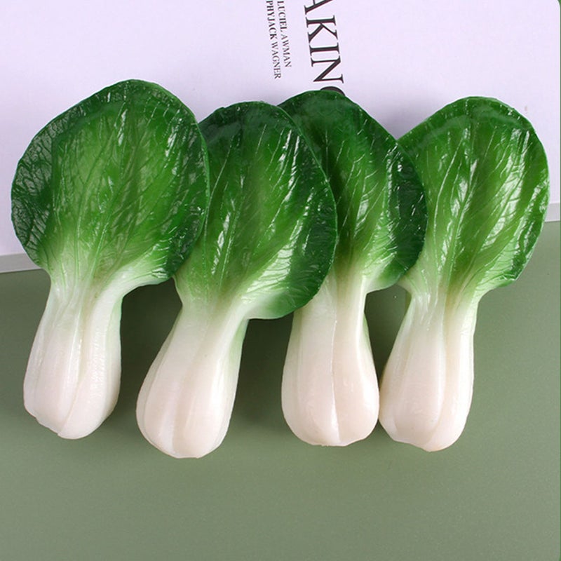 2pcs Simulation Little Cabbage Shop Green Vegetables Model Photography Props - Image 4