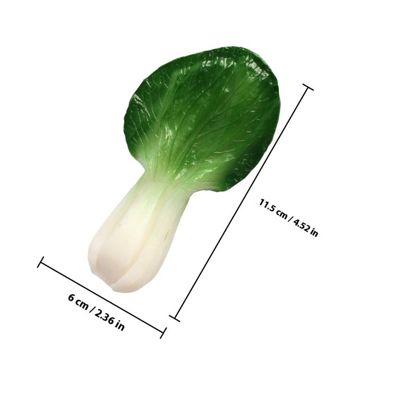 2pcs Simulation Little Cabbage Shop Green Vegetables Model Photography Props - Image 2