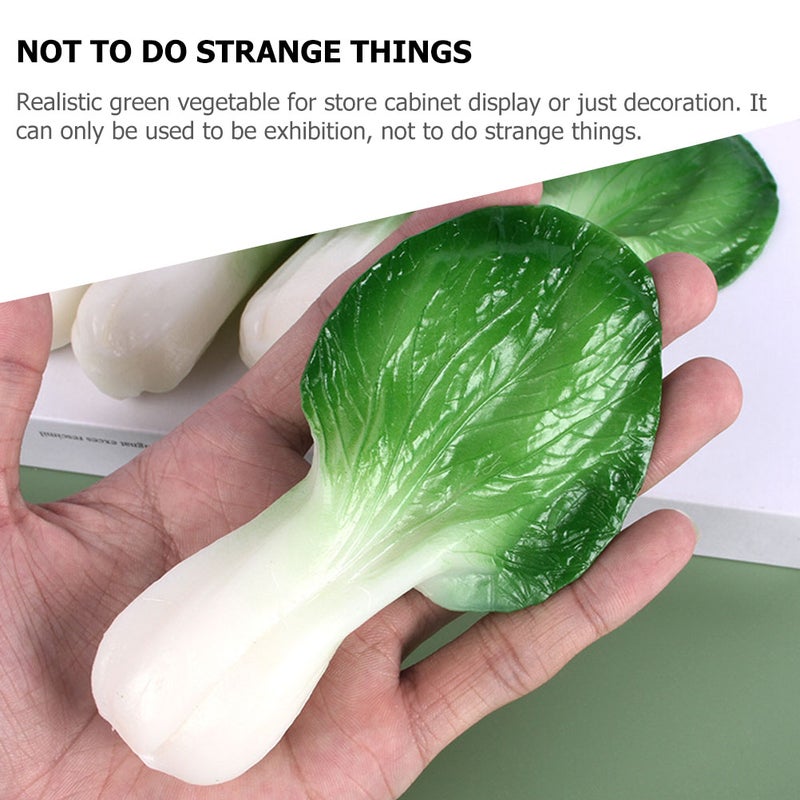 2pcs Simulation Little Cabbage Shop Green Vegetables Model Photography Props - Image 5